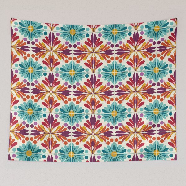 Item preview, Groovy Centered Floral Patterns à la Mary Quant designed and sold by TopArtsy.