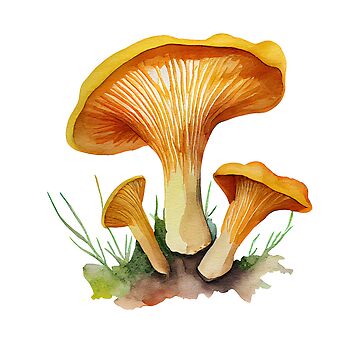 Sticker for Sale mit "Pilze Hydro Aufkleber - Pilz Clipart Pfifferlinge" von DigitalHiveWork | Redbubble