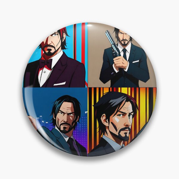 Item preview, John Wick design in an Anime style  designed and sold by MaCro-Shop.