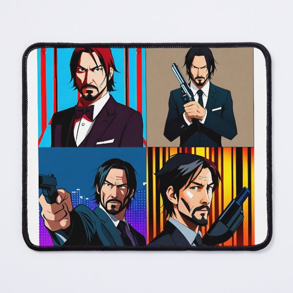 Item preview, John Wick design in an Anime style  designed and sold by MaCro-Shop.