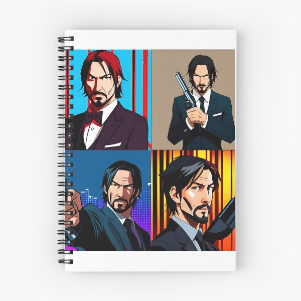 Item preview, John Wick design in an Anime style  designed and sold by MaCro-Shop.