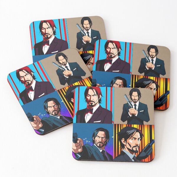 Item preview, John Wick design in an Anime style  designed and sold by MaCro-Shop.