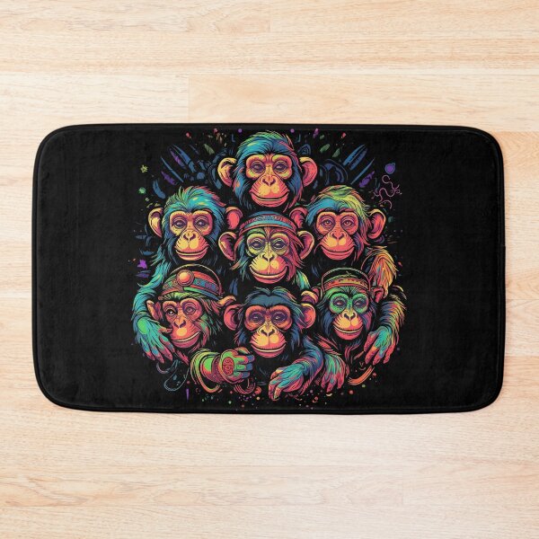 Item preview, Monkey Fiesta: A Playful and Colorful Extravaganza designed and sold by Designs-By-Geli.
