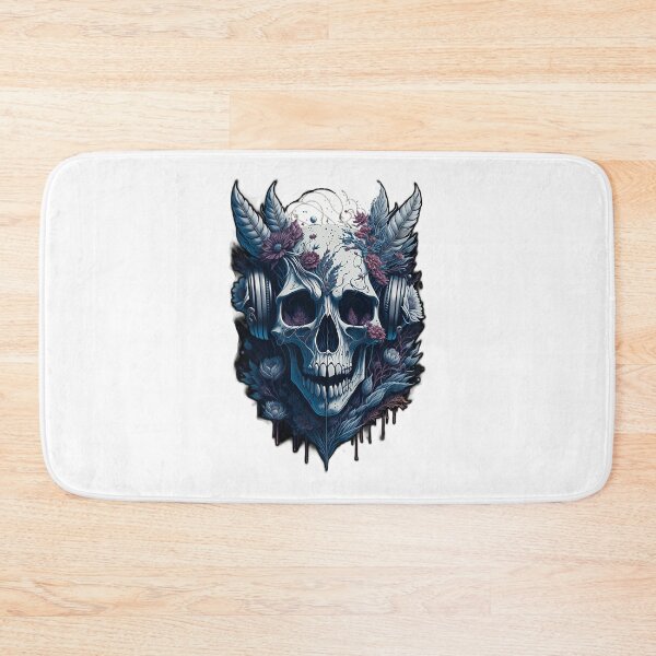 Item preview, skull with headphones                                (30) designed and sold by maximuselias.