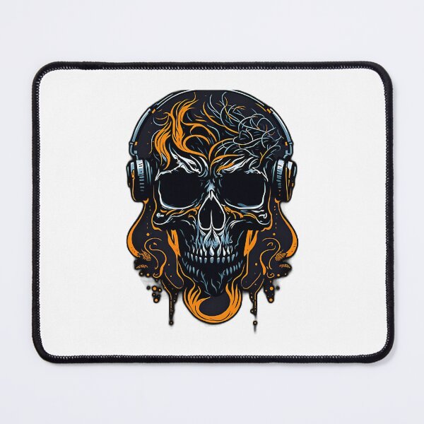 Item preview, skull with headphones                               (29) designed and sold by maximuselias.
