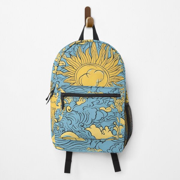 Item preview, Yellow and blue abstract sunflowers pattern designed and sold by DayDreamer Videos and Art.