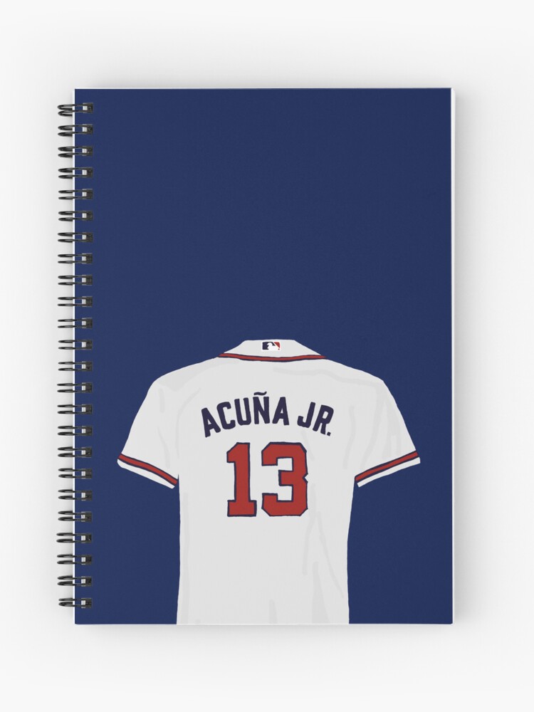 Ronald Acuña Jr. Jersey' Spiral Notebook for Sale by ecscraps