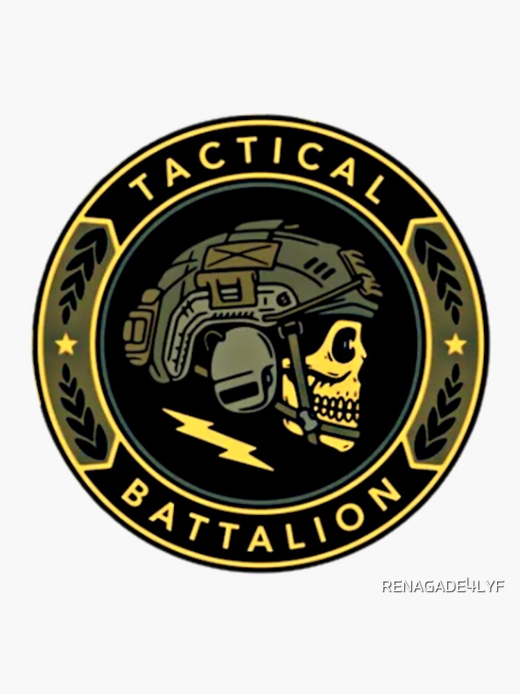 Tactical Fishing Co Shield Logo Sticker