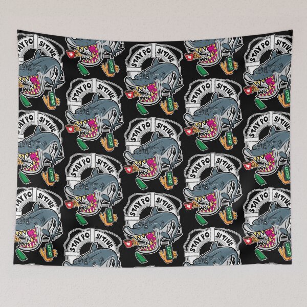 Item preview, Stay POsitive Shark designed and sold by eShirtLabs.