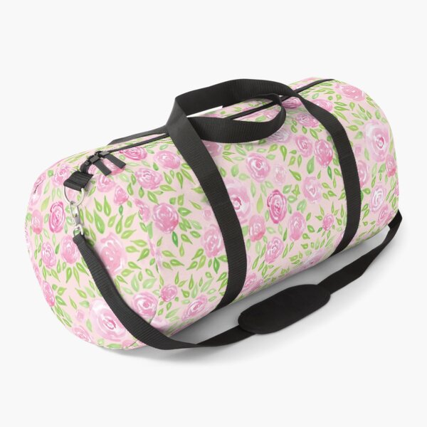Rose in Eden - Pink Duffle Bag