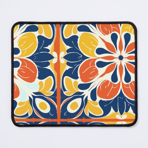 Item preview, Large Centered Florals in Mary Quant Style designed and sold by TopArtsy.