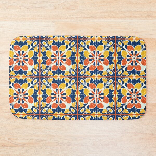 Item preview, Large Centered Florals in Mary Quant Style designed and sold by TopArtsy.