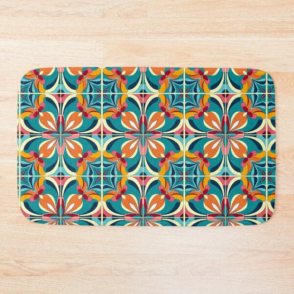 Item preview, Vibrant Mary Quant-Inspired Centered Blossoms designed and sold by TopArtsy.
