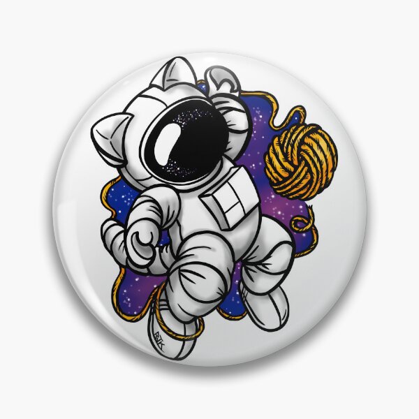 Item preview, Fuzz Aldrin the Catstronaut in Outer Space designed and sold by RJKpoyp.