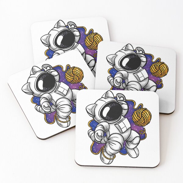 Item preview, Fuzz Aldrin the Catstronaut in Outer Space designed and sold by RJKpoyp.
