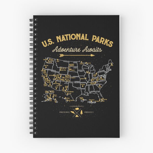 Item preview, National Park Map Vintage T Shirt - All 63 National Parks Gifts Men Women Kids designed and sold by LiqueGifts.