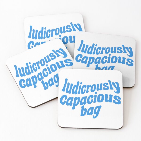 Item preview, Blue Ludicrously Capacious Bag - Succession Quote designed and sold by jekel1hr.