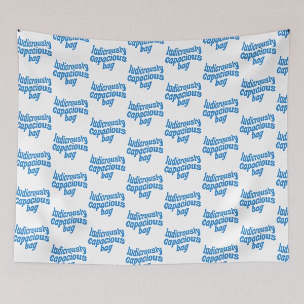 Item preview, Blue Ludicrously Capacious Bag - Succession Quote designed and sold by jekel1hr.
