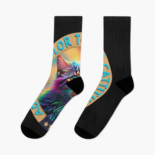 Item preview, Cups, stickers, quilts, and t-shirts with a colorful cat design designed and sold by relso.