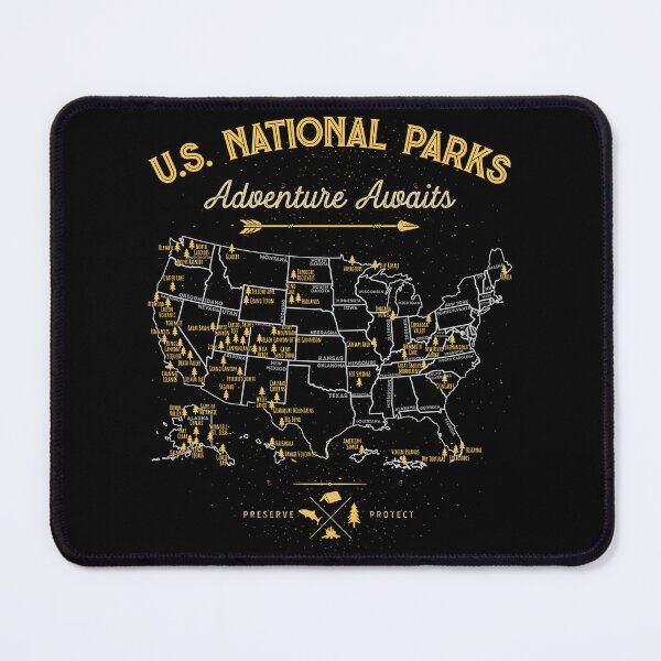 Item preview, National Park Map Vintage T Shirt - All 63 National Parks Gifts Men Women Kids designed and sold by LiqueGifts.