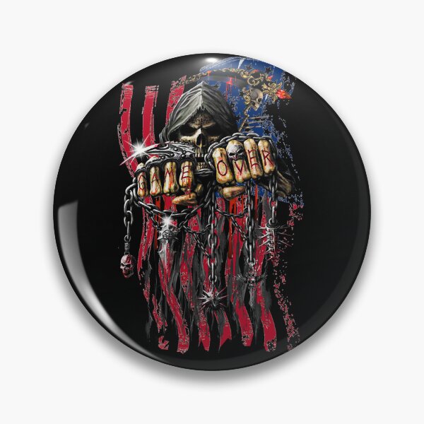 Item preview, Ultra Maga Red White Blue Skull designed and sold by Gothic Fantasy.