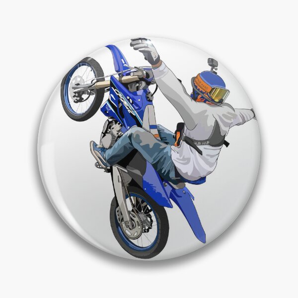Item preview, Dirt Bike Wheelie Digital Illustration designed and sold by Dimitri Greco.