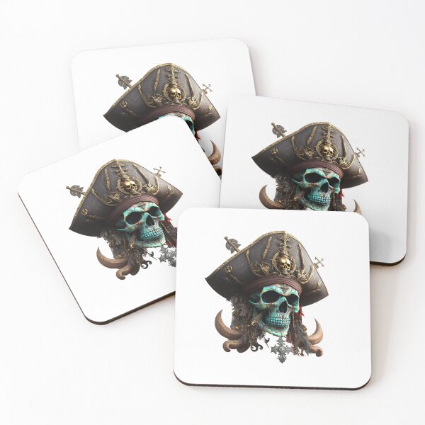 Item preview, SKULL BEARD DARK PIRATE HAT SHIP OCEAN SEA CARIBEAN CROSS SWORDS designed and sold by ogirdorgraphics.