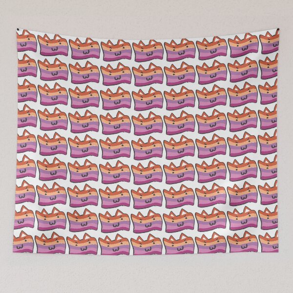 Item preview, lesbian flag but a kitty!!! designed and sold by TheFreshness.