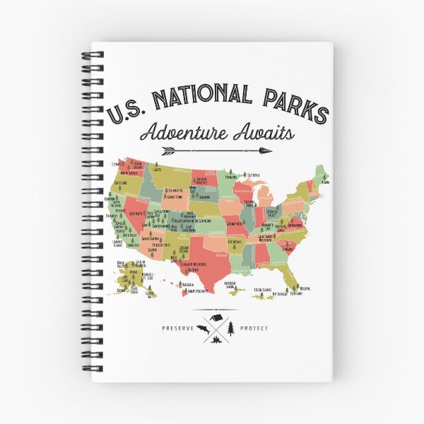 Item preview, National Park Map Vintage T Shirt - All 63 National Parks Gifts T-shirt Men Women Kids designed and sold by LiqueGifts.
