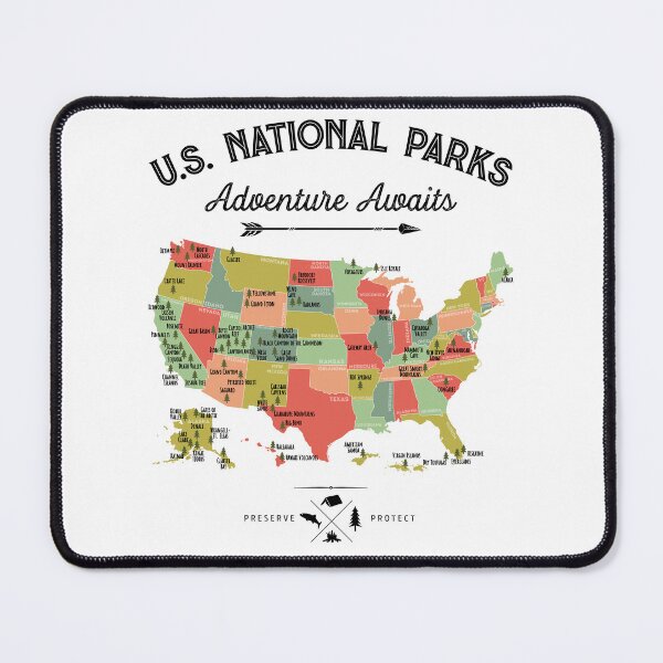 Item preview, National Park Map Vintage T Shirt - All 63 National Parks Gifts T-shirt Men Women Kids designed and sold by LiqueGifts.