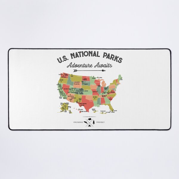 Item preview, National Park Map Vintage T Shirt - All 63 National Parks Gifts T-shirt Men Women Kids designed and sold by LiqueGifts.