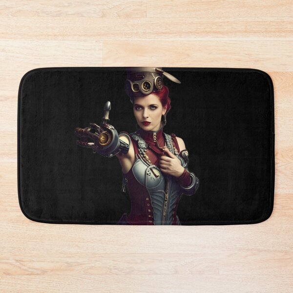 Item preview, Steampunk Woman with a Cybernetic Arm designed and sold by WitchyWare.