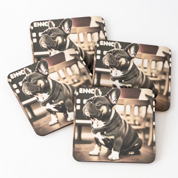 Item preview, French Bulldog Coffee Time designed and sold by ElegantCat.