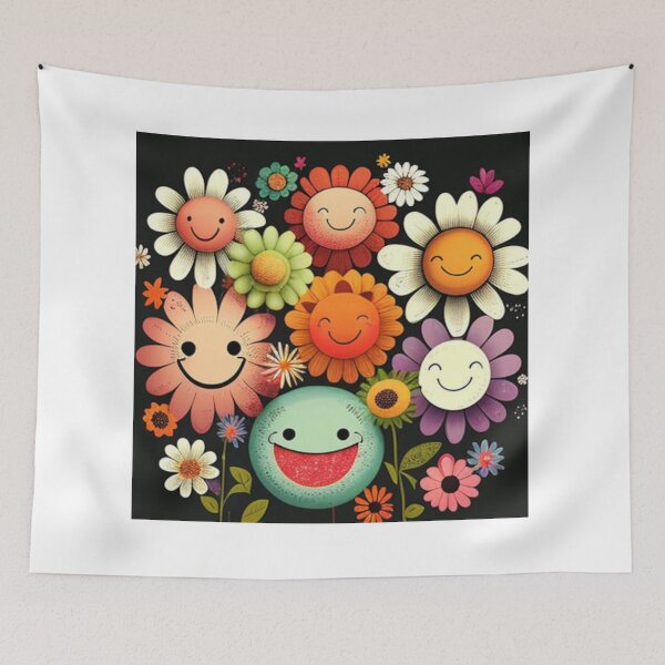 Artikelvorschau, Happy Flower Simple von Brandon Cable entworfen und verkauft von BrandonArtWorld.