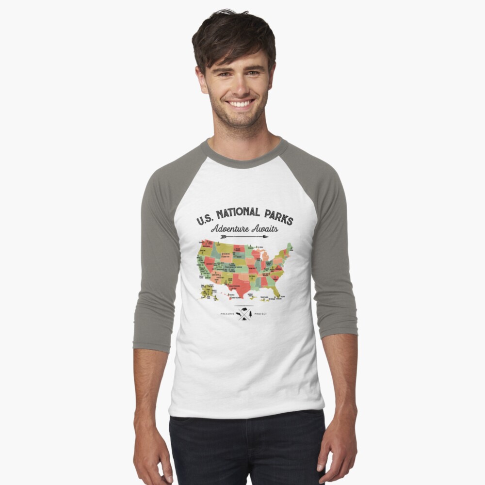 Vista previa del artículo con la obra «Camiseta ¾ estilo béisbol», diseñado y vendido por LiqueGifts.