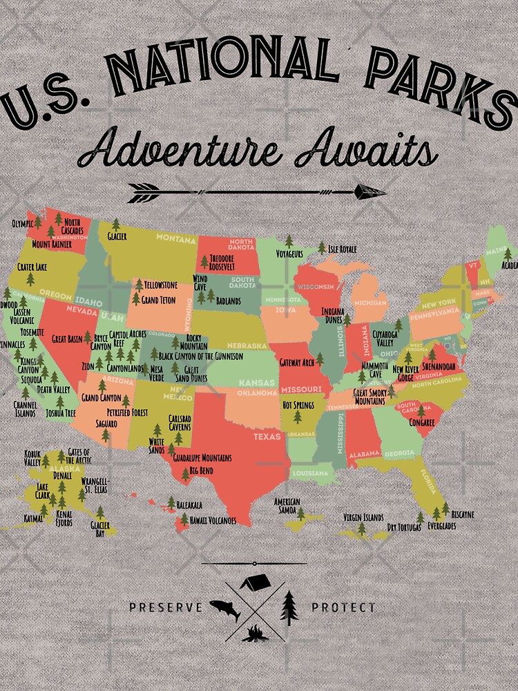 Imagen 7 de 7, Camiseta esencial con la obra Camiseta vintage con mapa de parques nacionales: regalos de los 63 parques nacionales, camisetas para hombres, mujeres y niños, diseñada y vendida por LiqueGifts.