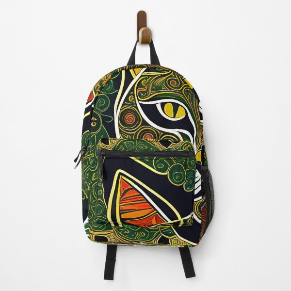Item preview, cute colorful fractal cat head designed and sold by Five Seventy Five.