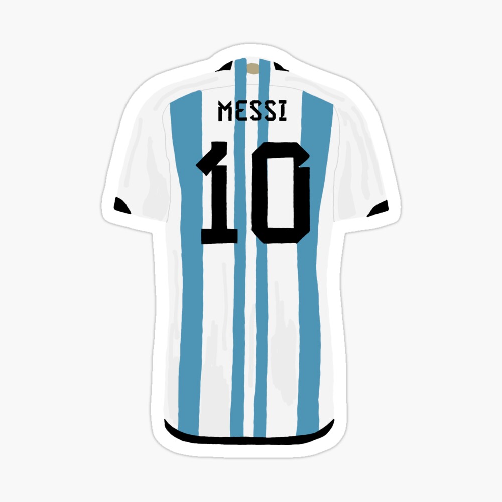 Messi Jersey' Sticker for Sale by ecscraps