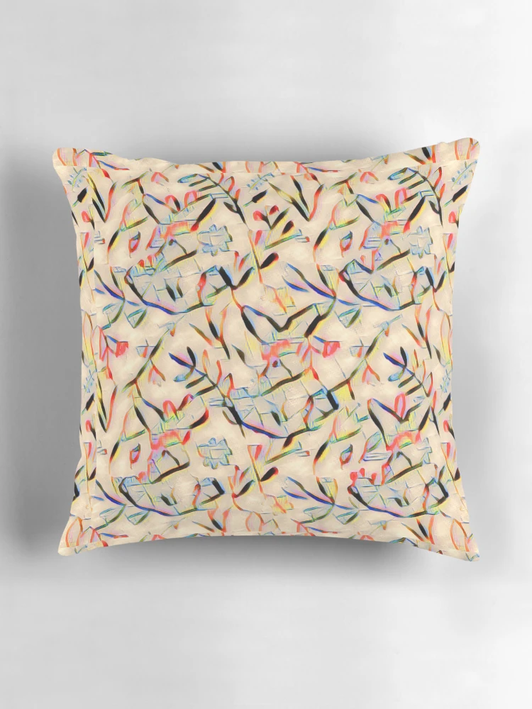 Thumbnail 3 of 4, Pillow, Spring Hopping Color Abstract designed and sold by RivehArt.