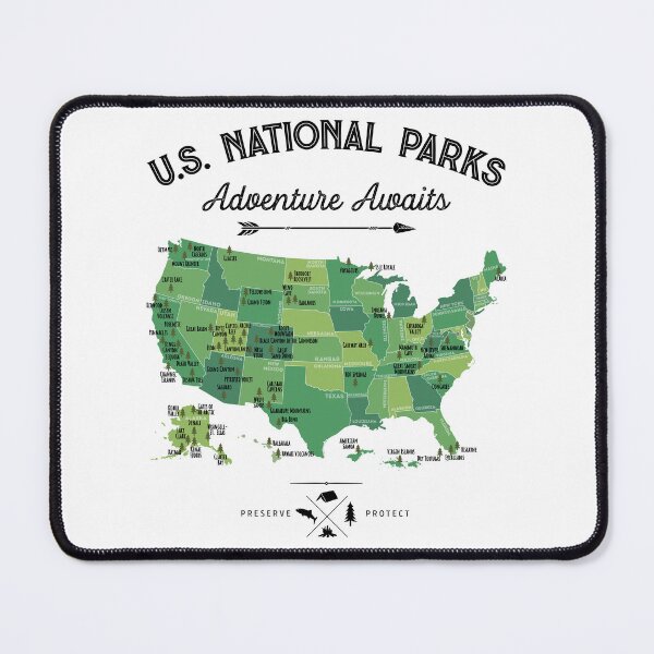 Item preview, National Park Map Vintage T Shirt - All 63 National Parks Gifts T-shirt Men Women Kids designed and sold by LiqueGifts.