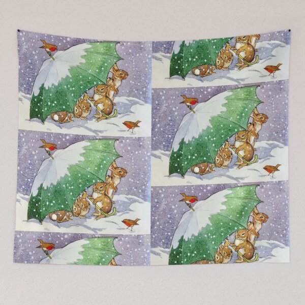 Item preview, Christmas Rabbits Greetings - Margaret Tarrant Christmas designed and sold by forgottenbeauty.