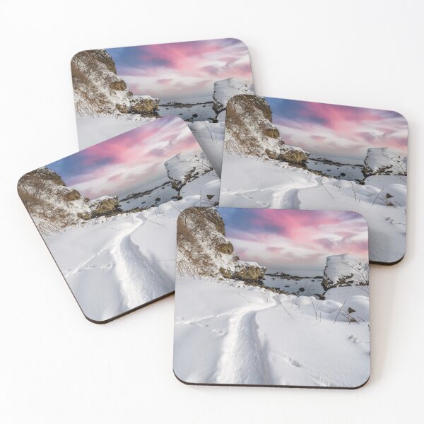 Item preview, Snowy Beach Sunrise, Otaru, Hokkaido II designed and sold by paulmp.