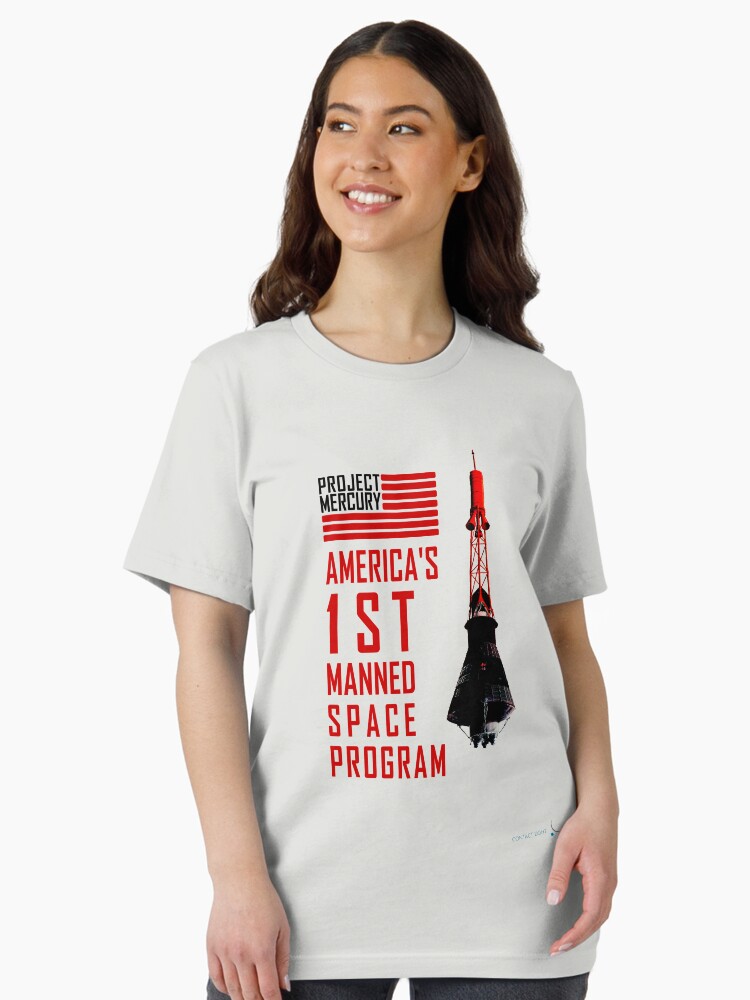 Thumbnail 2 of 7, Essential T-Shirt, Project Mercury: America's 1st Manned Space Program designed and sold by Contactlight69.