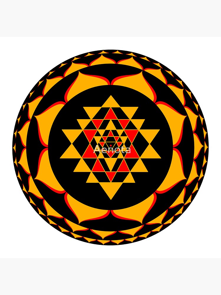 Sri Yantra Symbol - Yantra Icons Vectors