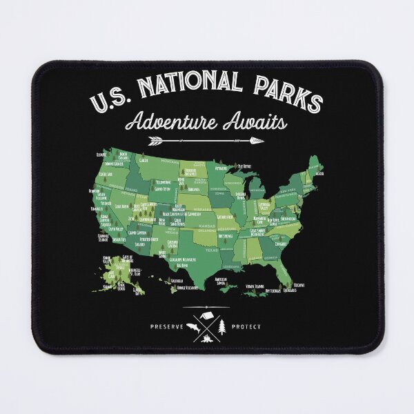 Item preview, National Park Map Vintage T Shirt - All 63 National Parks Gifts Men Women Kids designed and sold by LiqueGifts.