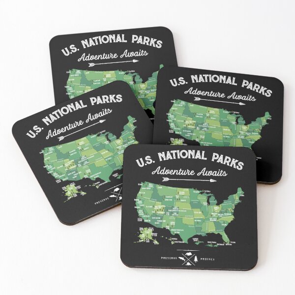 Item preview, National Park Map Vintage T Shirt - All 63 National Parks Gifts Men Women Kids designed and sold by LiqueGifts.
