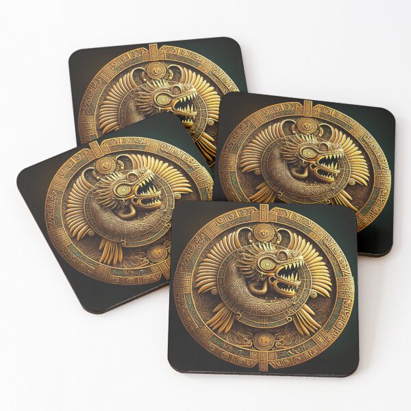 Item preview, Quetzalcoatl Gold Coin designed and sold by AstroRisq.