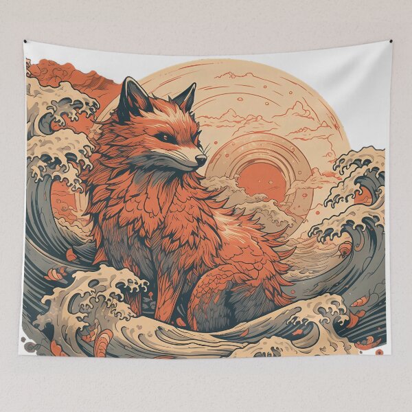 Item preview, Akai Kitsune - The Red Fox designed and sold by NipponNiche.