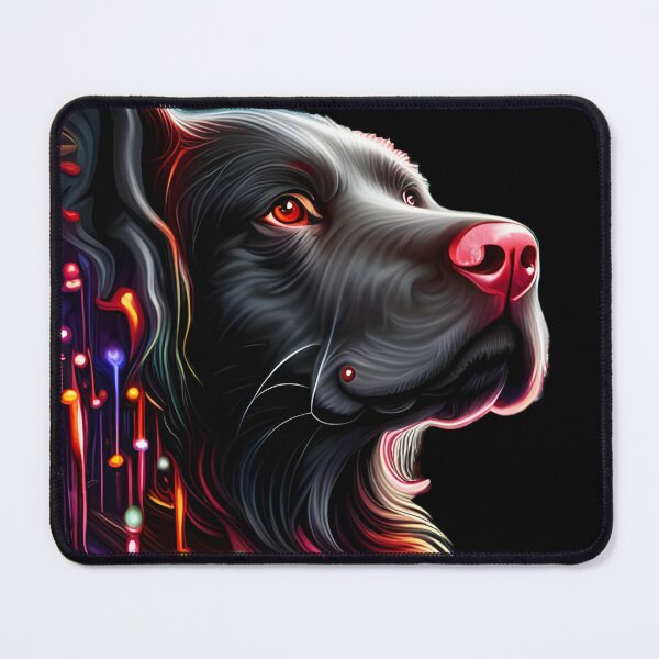 Item preview, Magical Black Dog with Colored Lights designed and sold by WitchyWare.