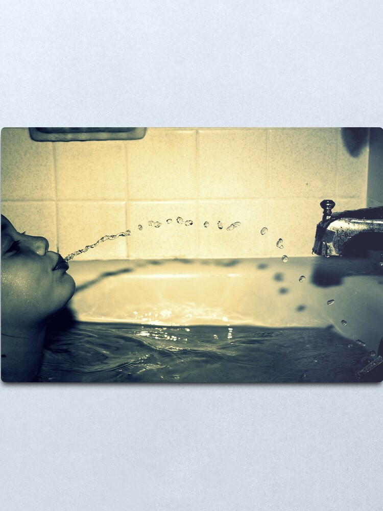 Alternate view of Bathtime Fun Metal Print